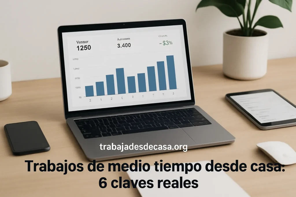 Trabajos de medio tiempo desde casa: 6 claves reales