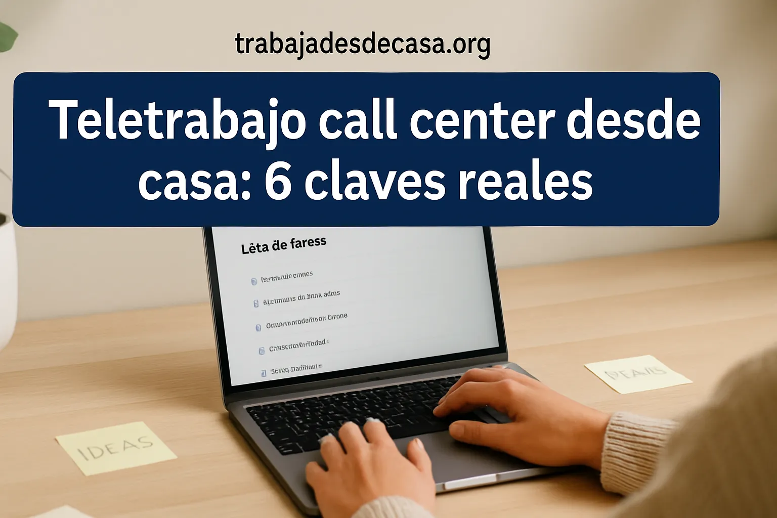 Teletrabajo call center desde casa: 6 claves reales