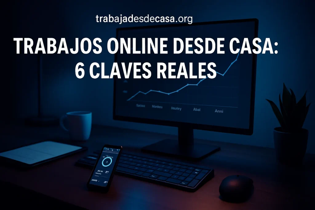 Trabajos online desde casa: 6 claves reales