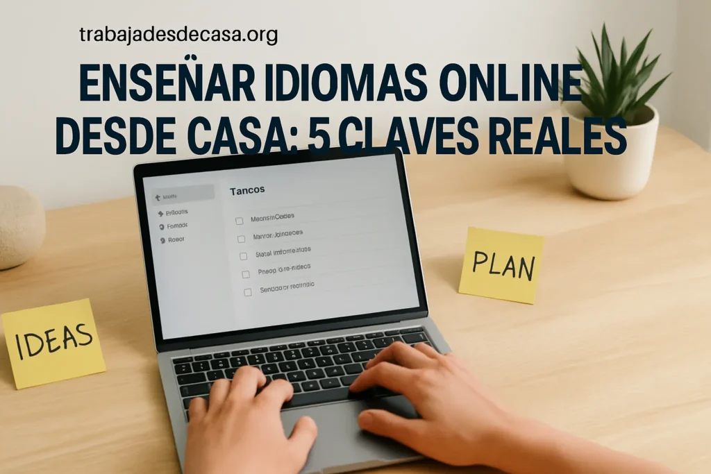 Ensenar idiomas online desde casa: 5 claves reales