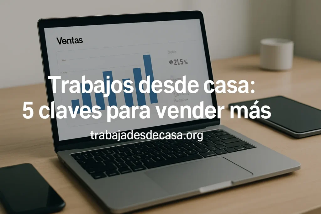 Trabajos desde casa: 5 claves para vender mas