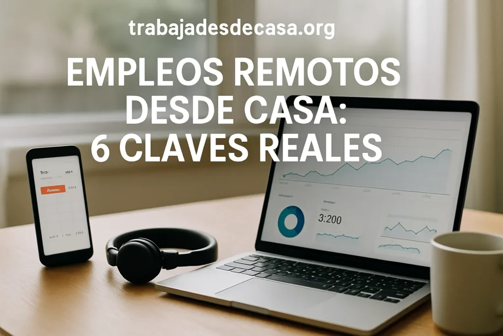Empleos remotos desde casa: 6 claves reales