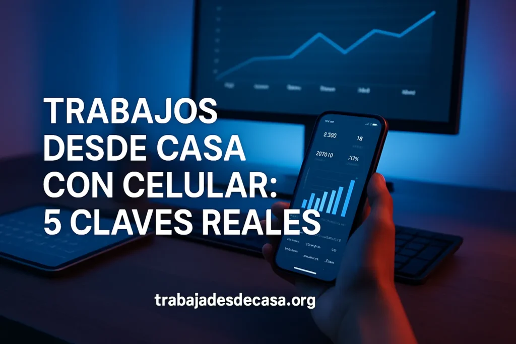Trabajos desde casa con celular: 5 claves reales