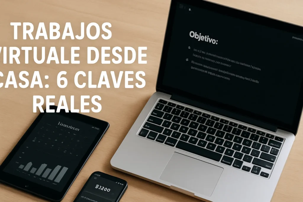 Trabajos virtuales desde casa: 6 claves reales