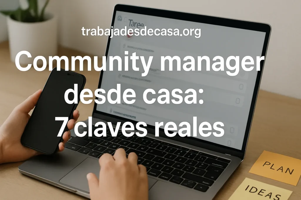 Community manager desde casa: 7 claves reales