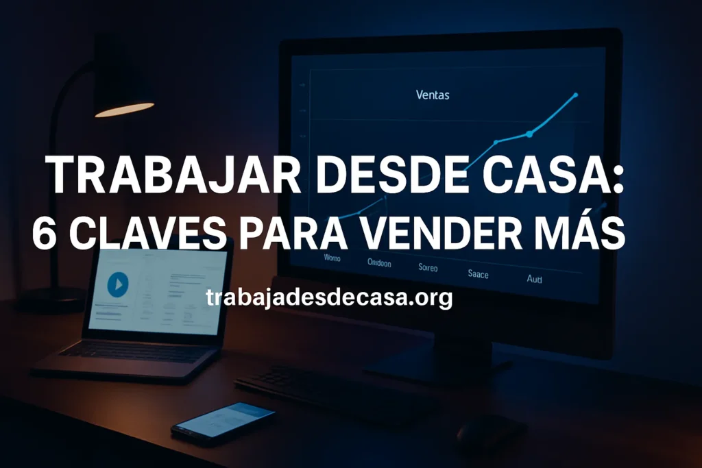Trabajar desde casa: 6 claves para vender mas