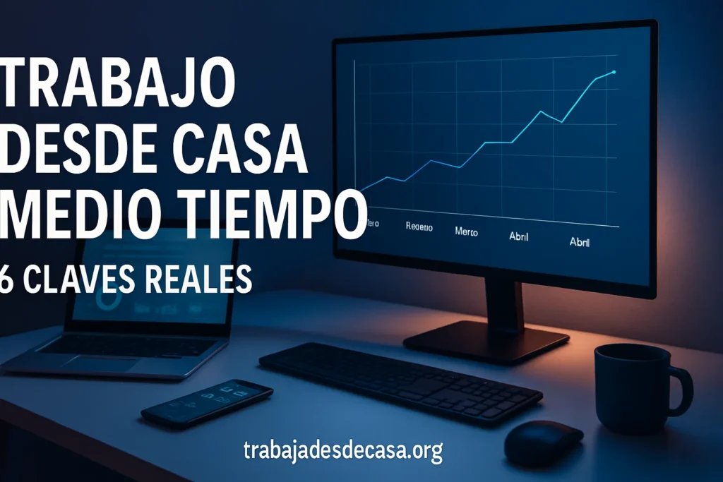 Trabajo desde casa medio tiempo: 6 claves reales