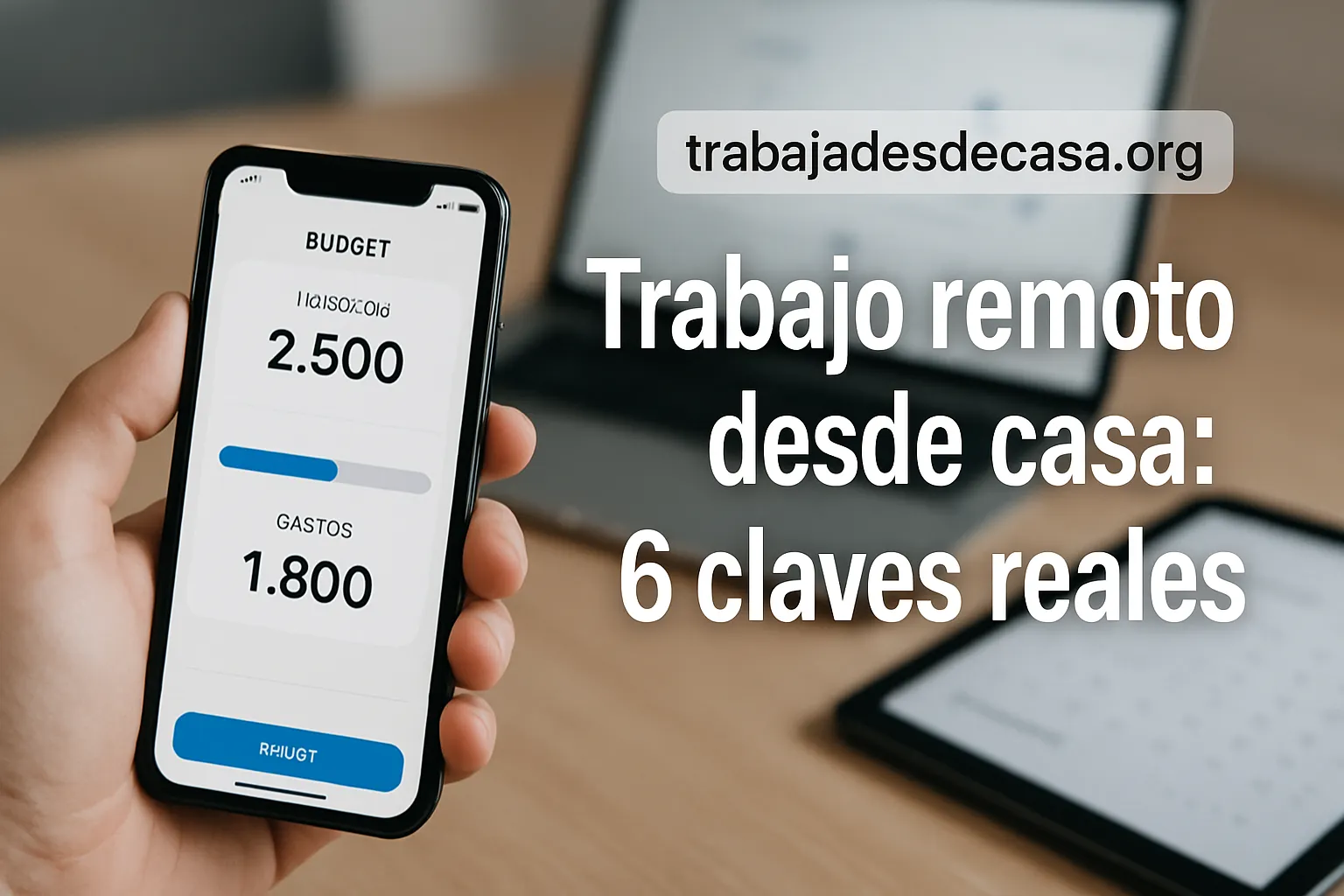 Trabajo remoto desde casa: 6 claves reales