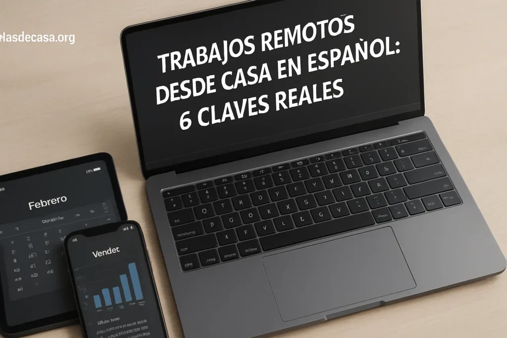 Trabajos remotos desde casa en español: 6 claves reales